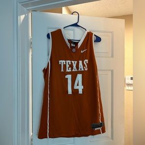 Texas Longhorn Basketball jersey #14 Size L Nike Elite